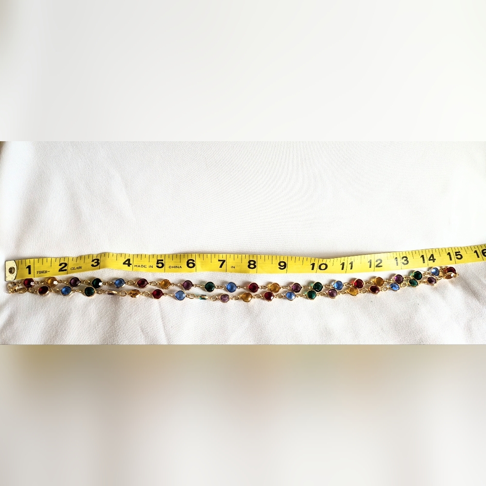 Multicolor Rafaelian Austrian Crystal Necklace - image 4